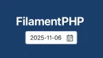 Use a TextInput to input a date in FilamentPHP